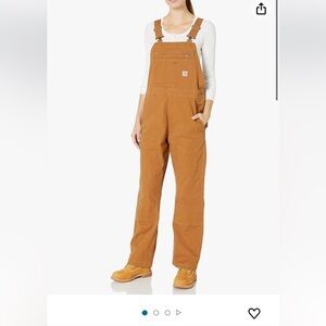Brand new with tags Carhartt women’s rugged loose fit canvas bib overall XS